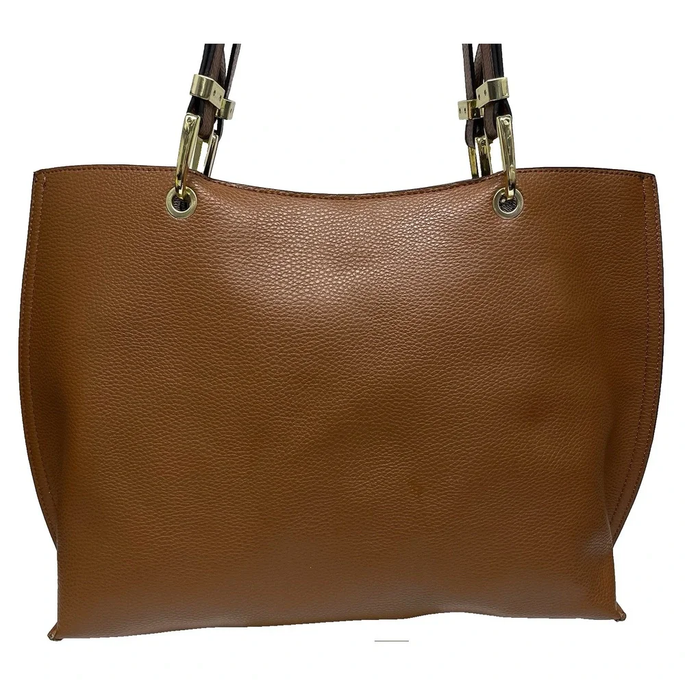 Steve‎ Madden Bdonnaa Tote Natural Handbag Shoulder Straps Pouch Large Purse